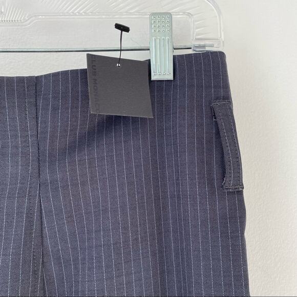 Club Monaco Kingston Blazer Skirt Set Dark Gray Stripe NWTs Wool size 10 - Picture 10 of 11